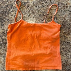 Orange Spaghetti Strap Top